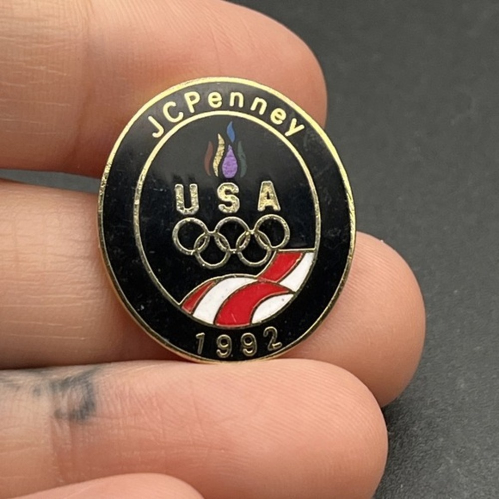Vintage 1992 Barcelona Summer Olympics Team USA JCPenney Lapel‎ Hat Pin